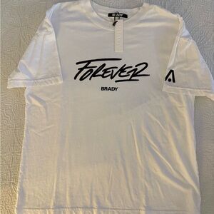 TB12 Brand (Tom Brady) - White short sleeve tshirt